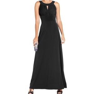 Sangria black maxi dress, size 8